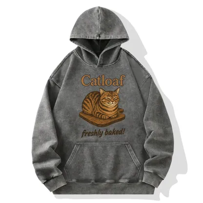 Tokyo-Tiger Japan Catloaf Washed Hoodie