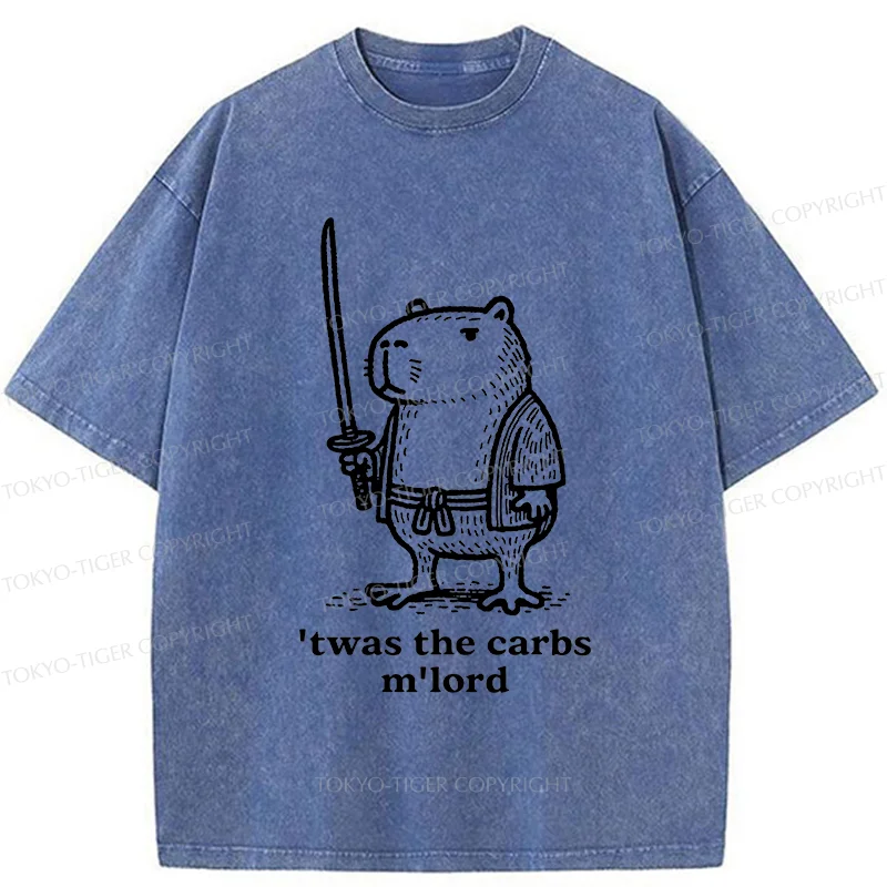 Tokyo-Tiger Obese Capybara Washed T-Shirt