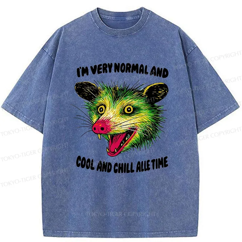 Tokyo-Tiger Psychedelic Possum Washed T-Shirt