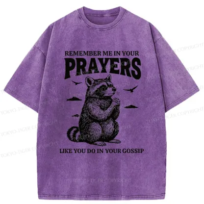 Tokyo-Tiger Raccoon Prayer Washed T-Shirt