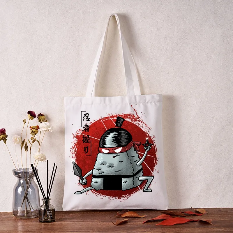Tokyo-Tiger Rice Ball Ninja Tote Bag