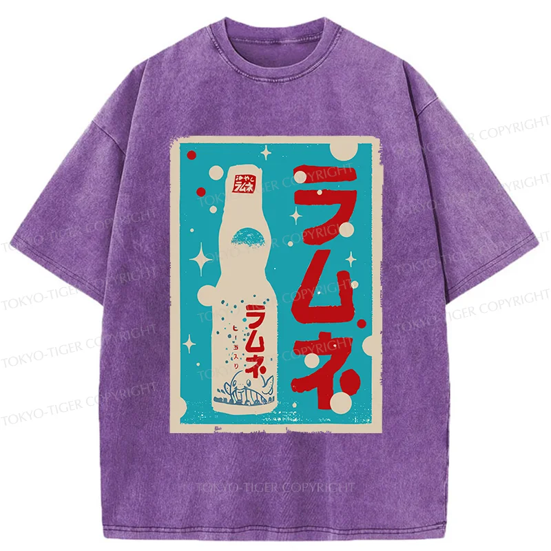 Tokyo-Tiger Retro Soda Washed T-Shirt
