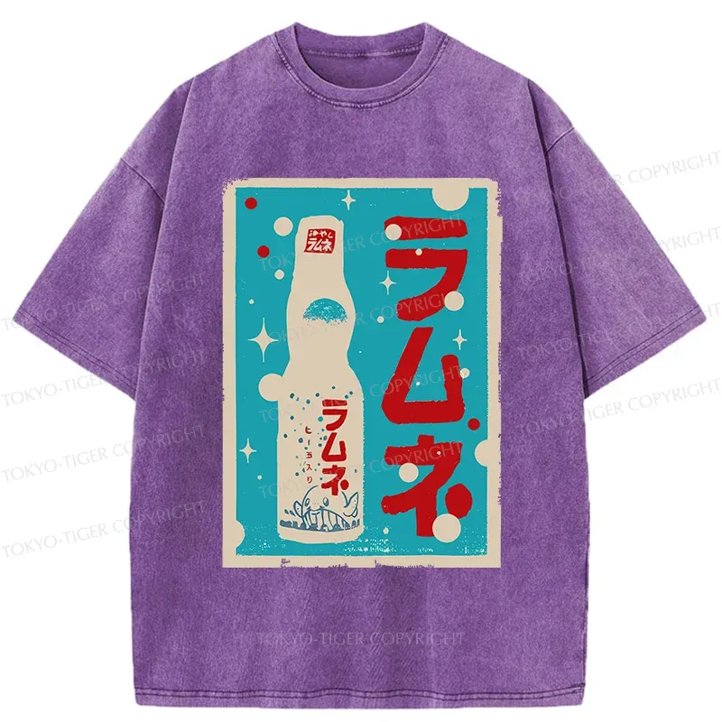 Tokyo-Tiger Retro Soda Washed T-Shirt Sale