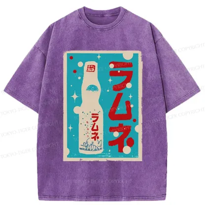 Tokyo-Tiger Retro Soda Washed T-Shirt