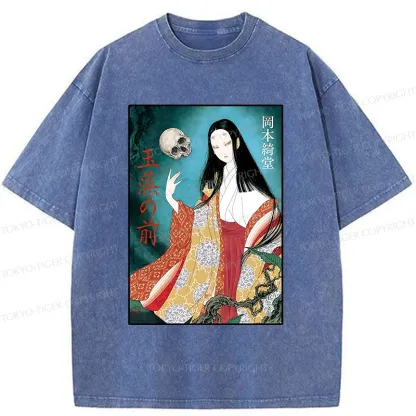 Tokyo-Tiger Famous Japanese Yokai Washed T-Shirt