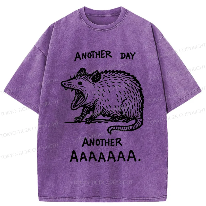 Tokyo-Tiger Screaming Possum Washed T-Shirt