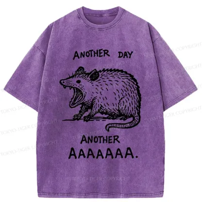 Tokyo-Tiger Screaming Possum Washed T-Shirt
