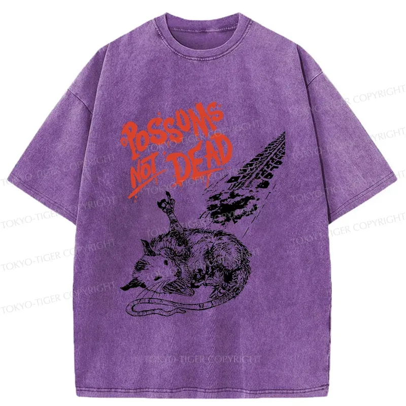 Tokyo-Tiger Possums Don't Die Washed T-Shirt