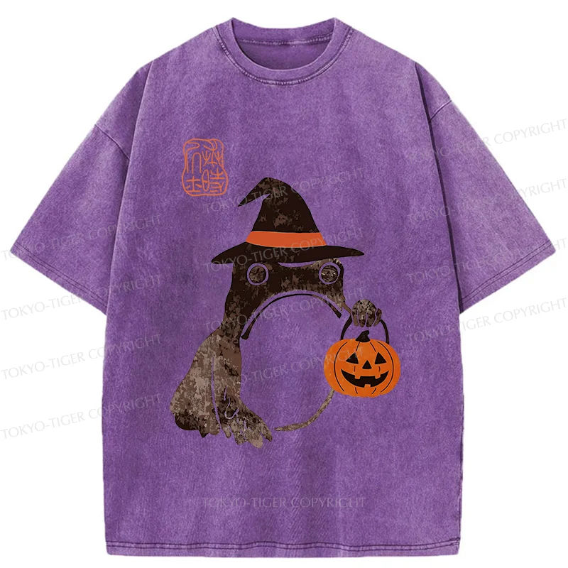 Tokyo-Tiger Halloween Frog Washed T-Shirt