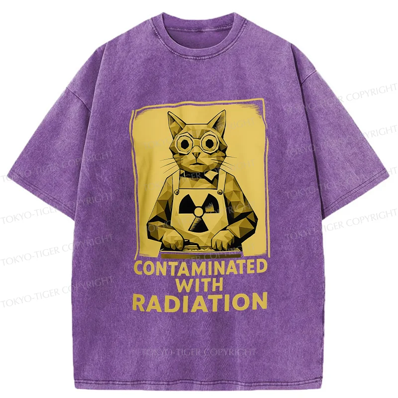 Tokyo-Tiger Mutant Cat Washed T-Shirt