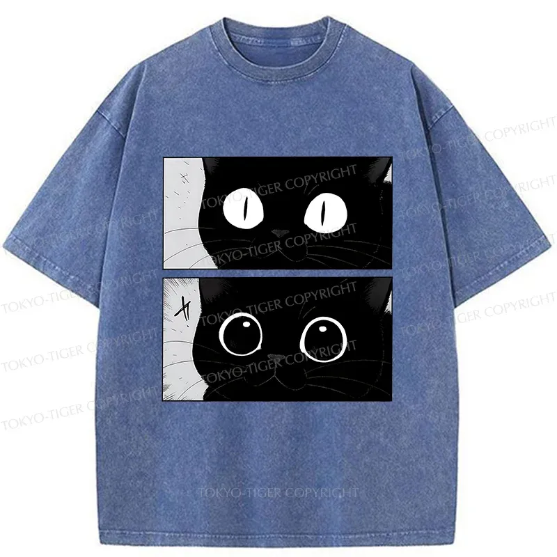 Tokyo-Tiger Become A Cute Cat Washed T-Shirt