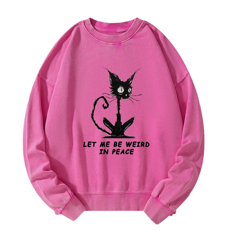 Tokyo-Tiger Cat Gradually Became Strange Washed Sweatshirt