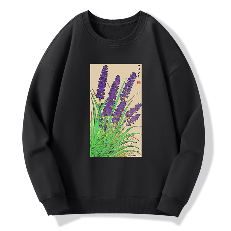 Tokyo-Tiger Japanese Lavender Classic Sweatshirt