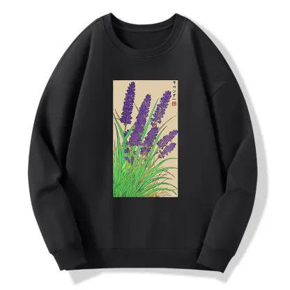 Tokyo-Tiger Japanese Lavender Classic Sweatshirt