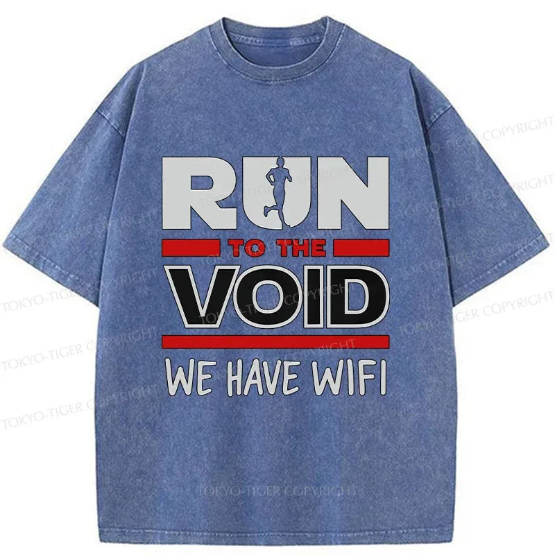 Tokyo-Tiger Funny Run Washed T-Shirt