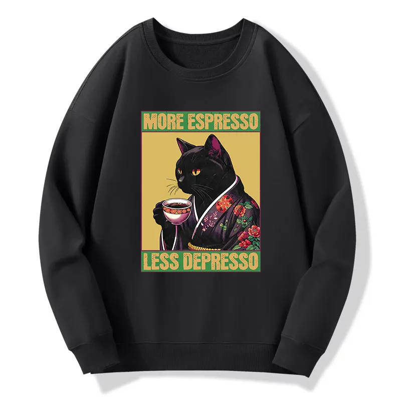 Tokyo-Tiger Up Caffeine Down Depression Classic Sweatshirt