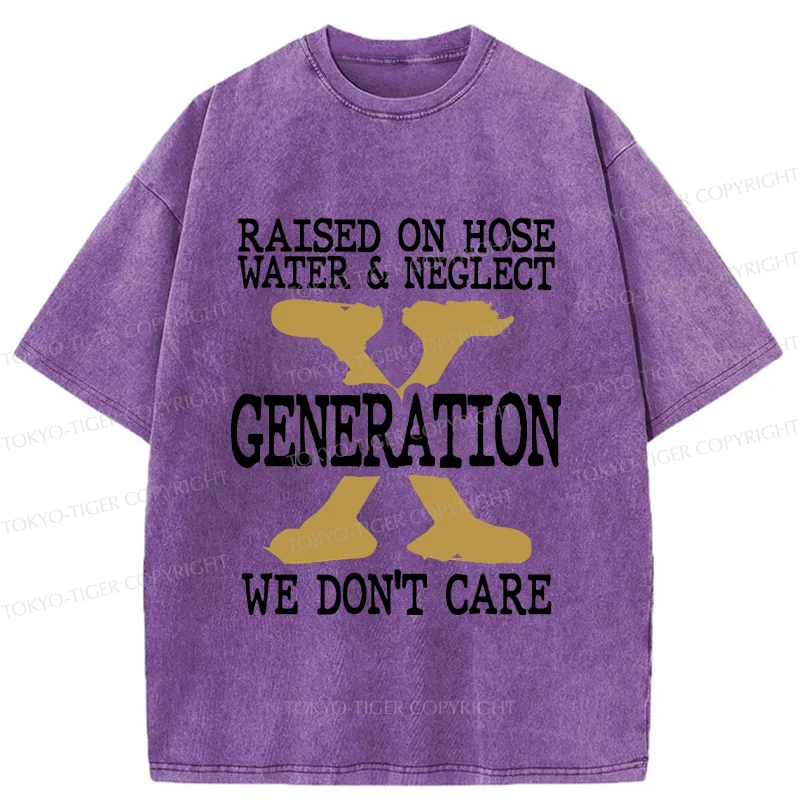 Tokyo-Tiger Generation X Funny Washed T-Shirt