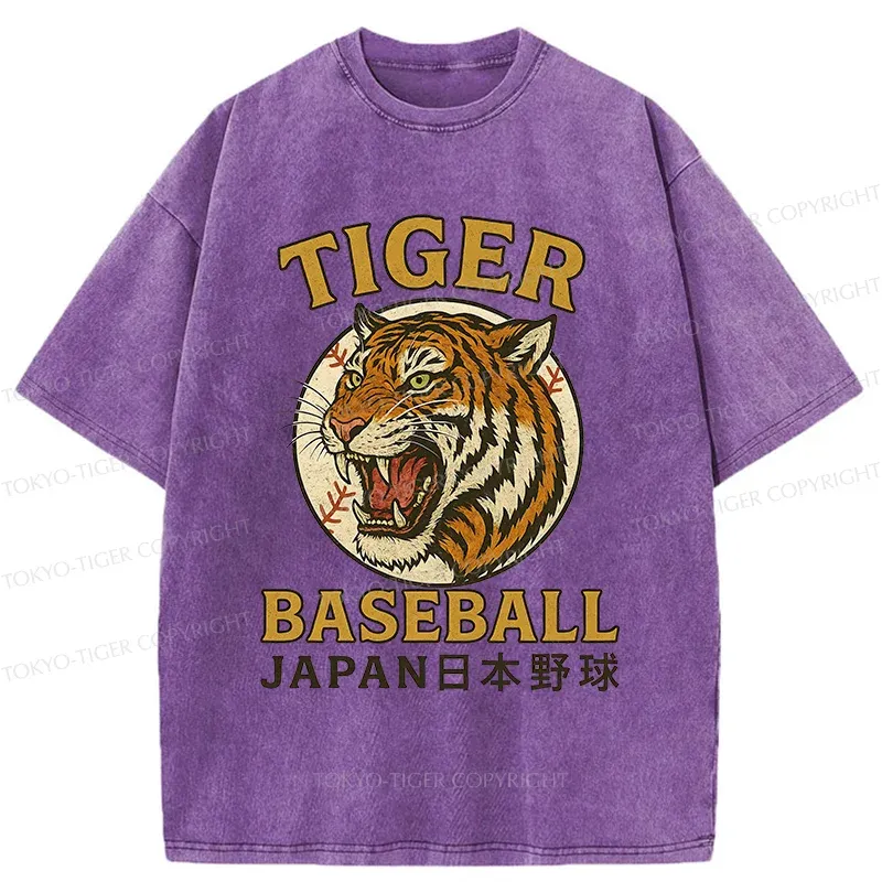 Tokyo-Tiger Osaka Japan Baseball Team Washed T-Shirt