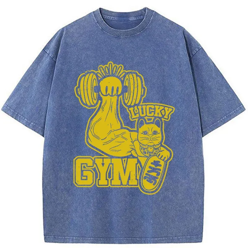 Tokyo-Tiger Strong Lucky Cat Washed T-Shirt