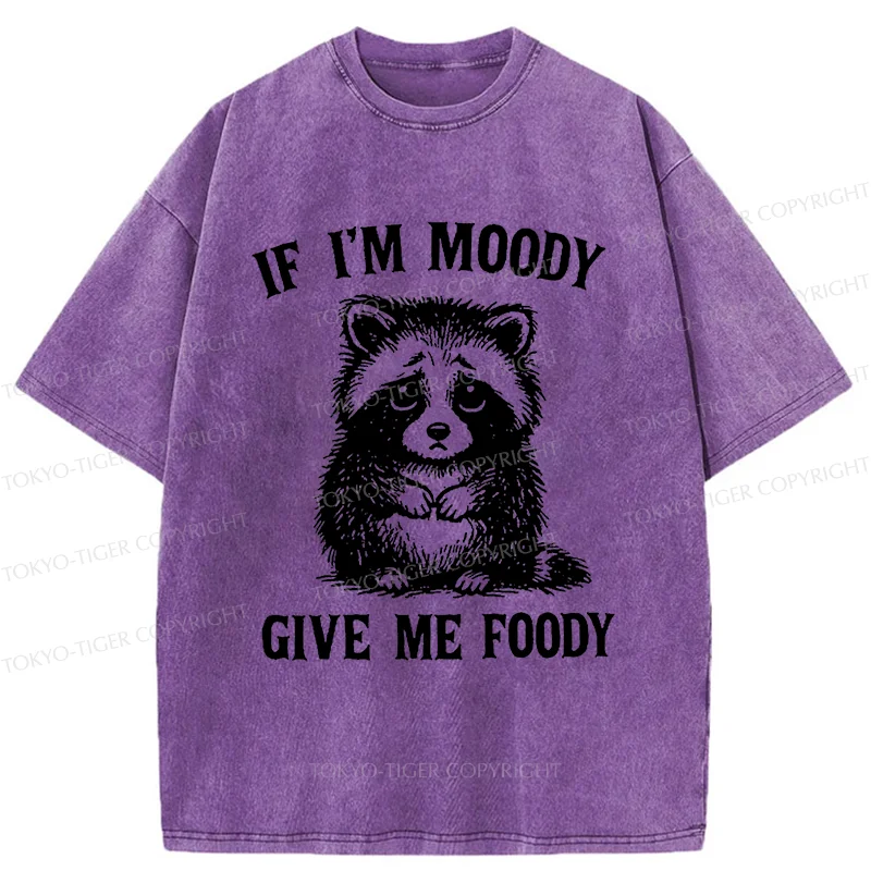 Tokyo-Tiger Raccoons Waiting To Be Fed Washed T-Shirt