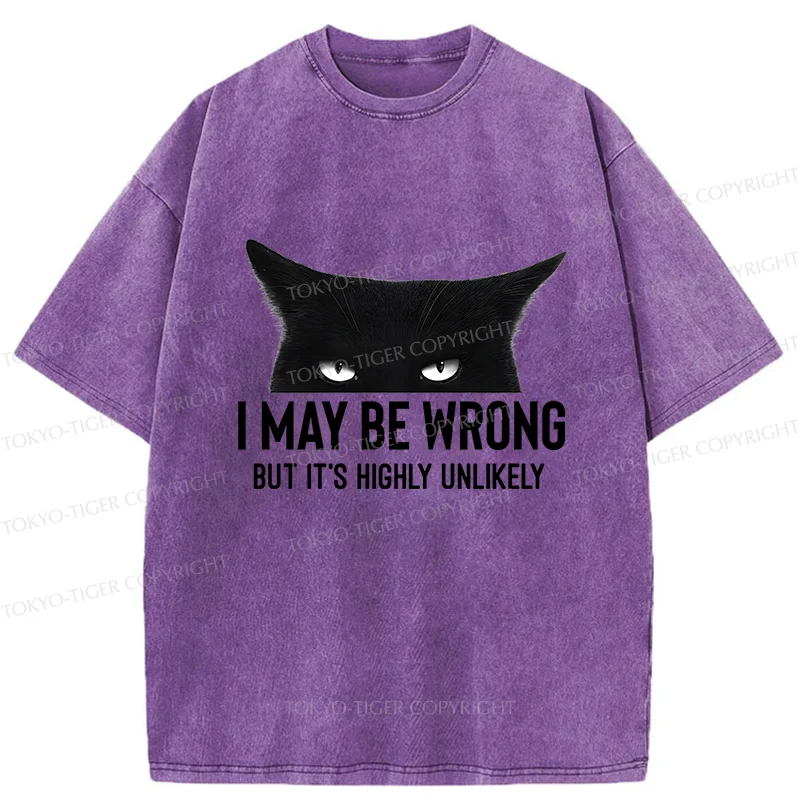 Tokyo-Tiger Cat Can Do No Wrong Washed T-Shirt