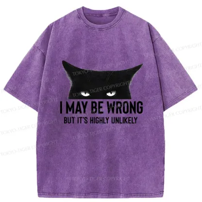 Tokyo-Tiger Cat Can Do No Wrong Washed T-Shirt