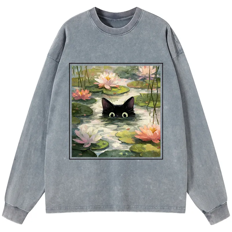 Tokyo-Tiger Delicious Chinese Food Washed Long Sleeve T-Shirt Sale