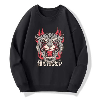 Tokyo-Tiger Retro Tiger Japanese Sweatshirt