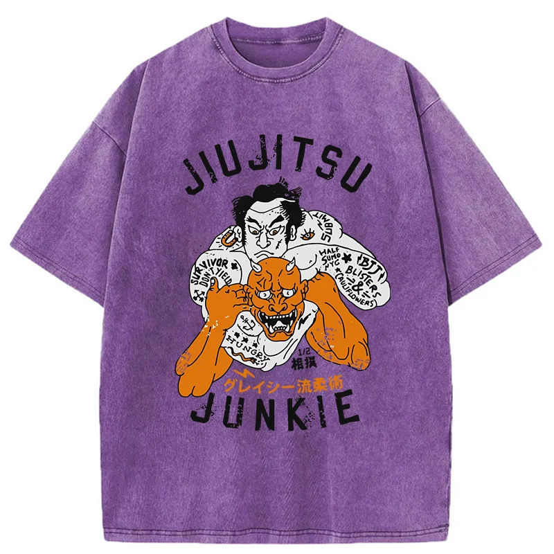 Tokyo-Tiger Japanese Traditional Sumo Washed T-Shirt