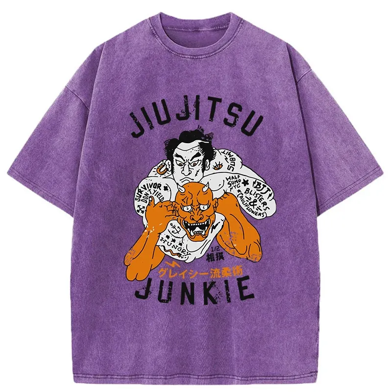 Tokyo-Tiger Japanese Traditional Sumo Washed T-Shirt