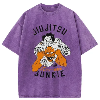 Tokyo-Tiger Japanese Traditional Sumo Washed T-Shirt