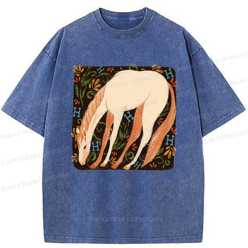 Tokyo-Tiger The Magical Horse Washed T-Shirt