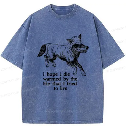 Tokyo-Tiger A Wolf In Sheep's Clothing Funny Washed T-Shirt