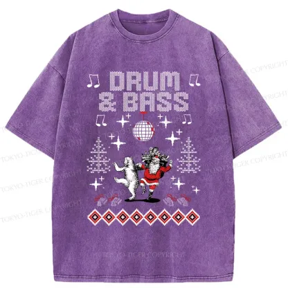 Tokyo-Tiger Christmas DNB Washed T-Shirt