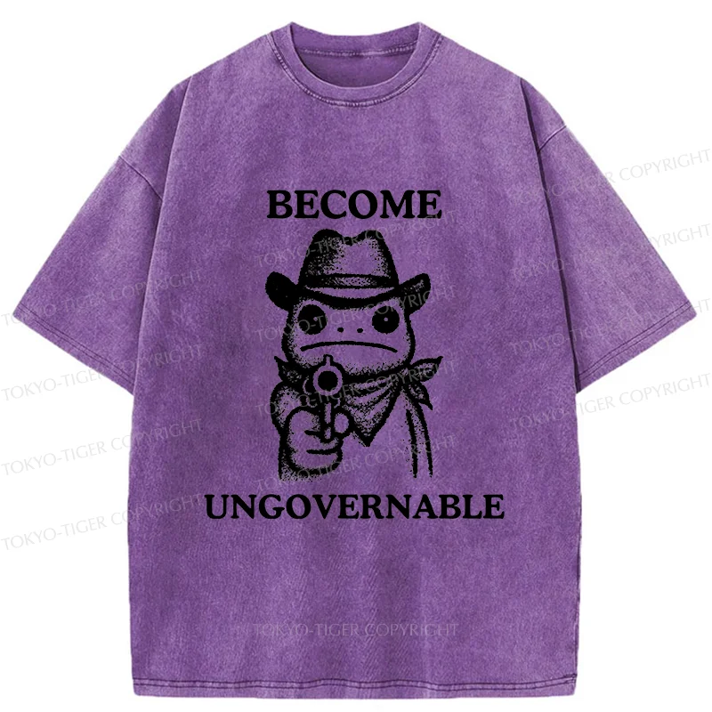 Tokyo-Tiger Frog Is Targeting You Washed T-Shirt