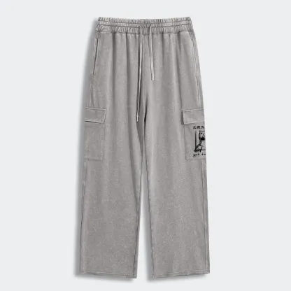 Tokyo-Tiger Got Too Silly Washed Utility Sweatpants