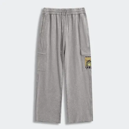 Tokyo-Tiger Moth Obsessed With The Light Washed Utility Sweatpants