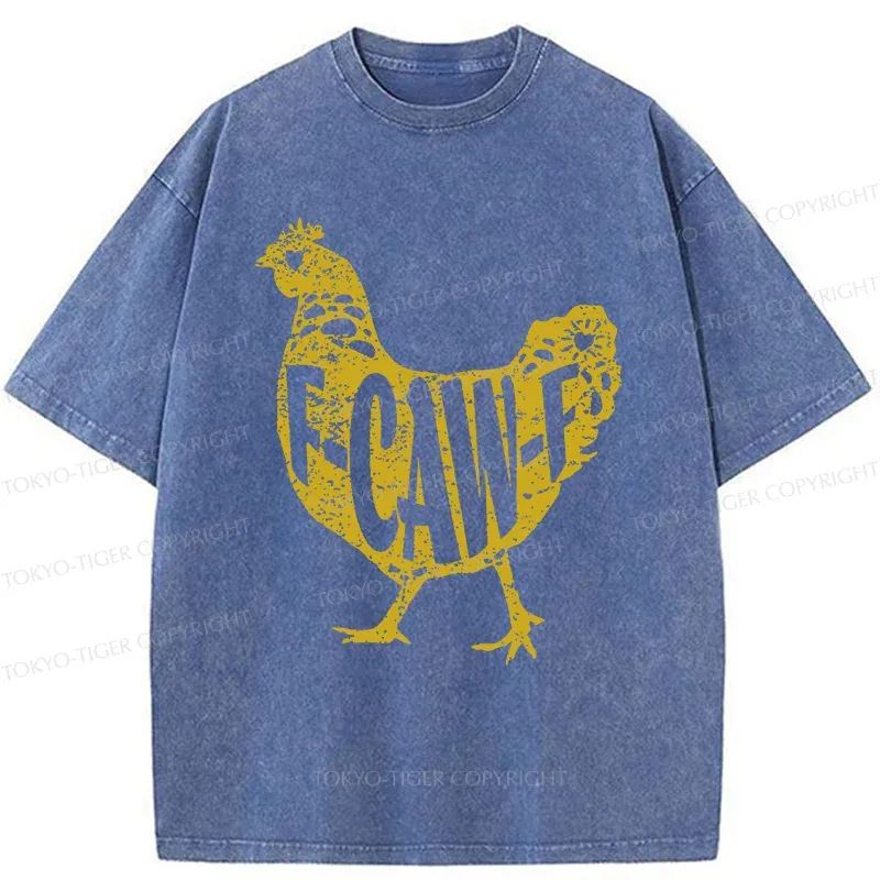 Tokyo-Tiger Cock Crows Funny Washed T-Shirt Sale