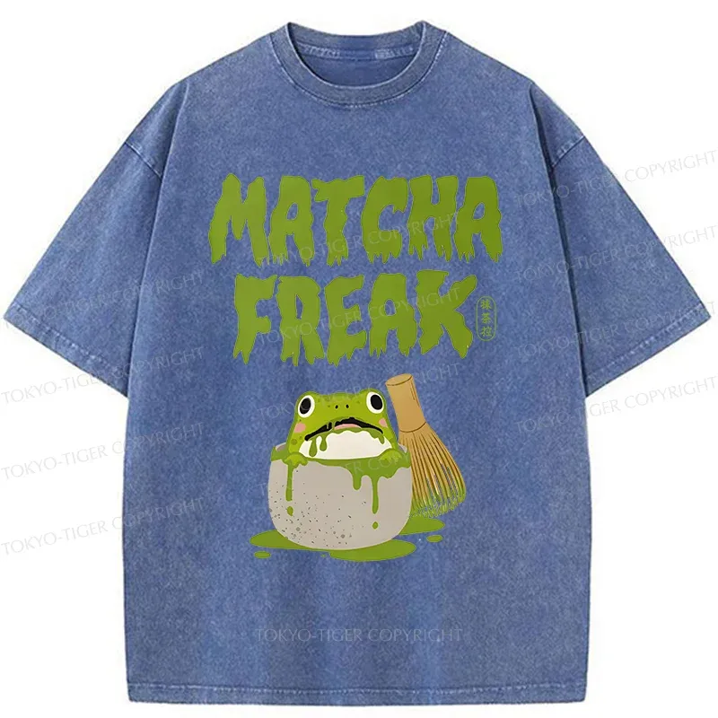 Tokyo-Tiger Matcha Frog Washed T-Shirt