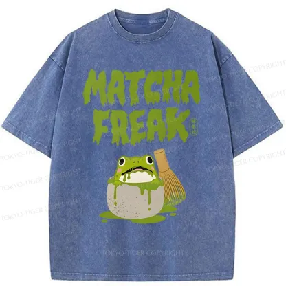 Tokyo-Tiger Matcha Frog Washed T-Shirt