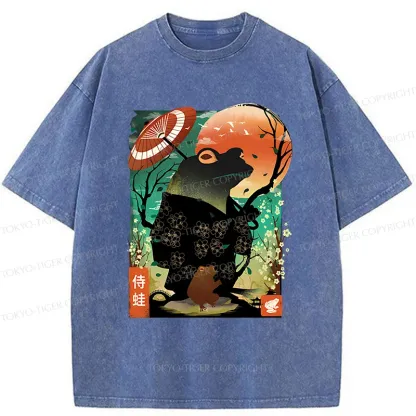Tokyo-Tiger Japanese Frog Demon Washed T-Shirt