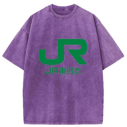 Tokyo-Tiger East Japan Railway Company Washed T-Shirt