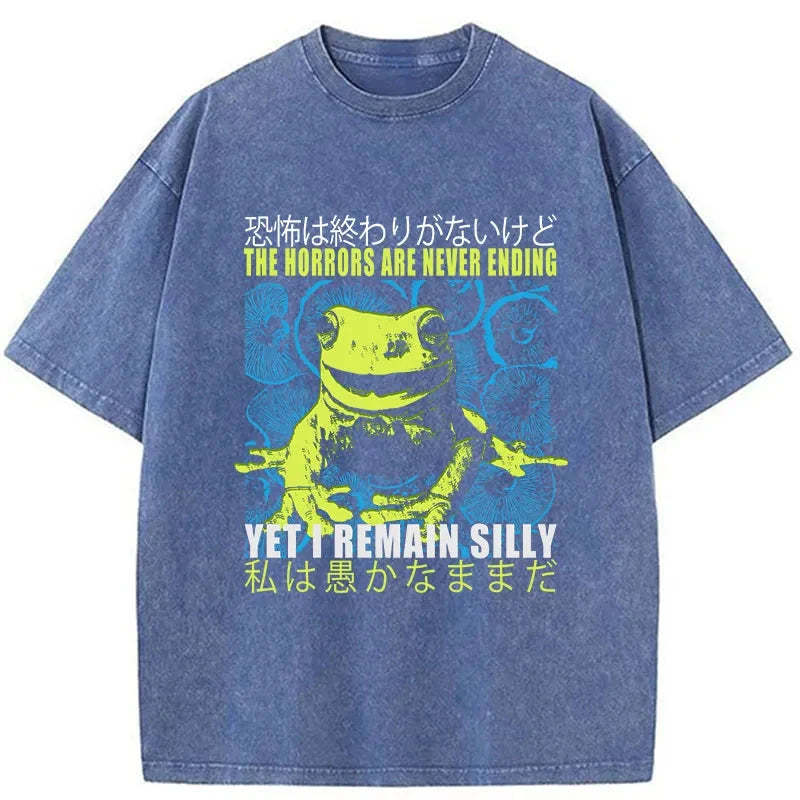 Tokyo-Tiger A Self-Aware Frog Washed T-Shirt