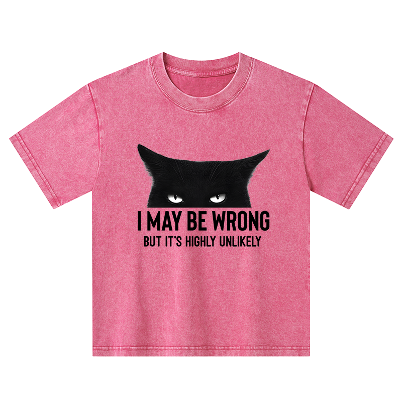 Tokyo-Tiger Cat Can Do No Wrong Kids Washed T-Shirt