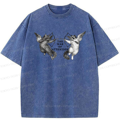 Tokyo-Tiger The War Of Attention Washed T-Shirt