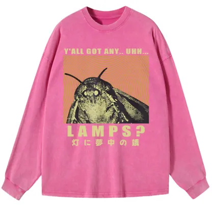 Tokyo-Tiger Moth Obsessed With The Light Washed Long Sleeve T-Shirt