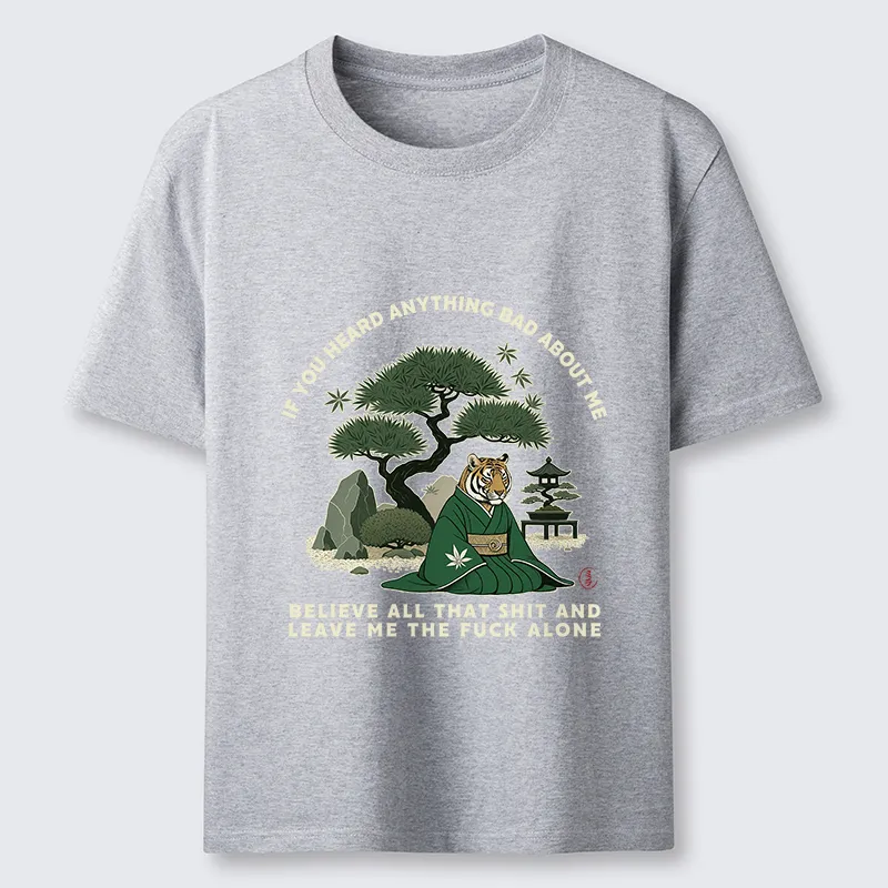 Tokyo-Tiger Funny Ukiyoe Tiger Samurai Zen Classic T-Shirt