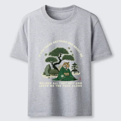 Tokyo-Tiger Funny Ukiyoe Tiger Samurai Zen Classic T-Shirt