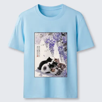 Tokyo-Tiger Cats plotting under the wisteria Classic T-Shirt