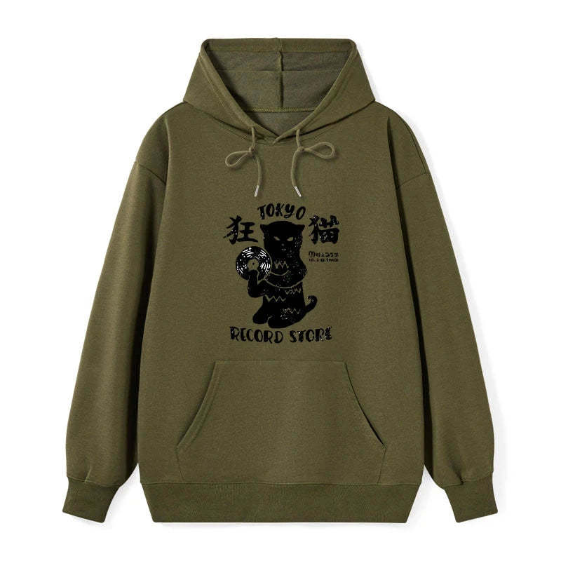 Tokyo-Tiger Tokyo Record Store Cat CD Classic Hoodie